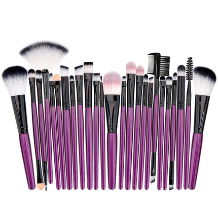 25Pcs Makeup Brush Set Foundation Eyeshadow Blush Brush Blending Concealers Face Powder Eye Make Up Brushes Comes