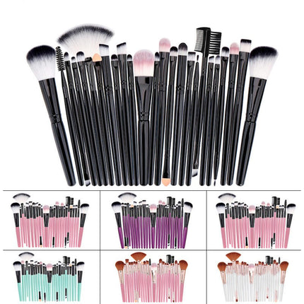 25Pcs Makeup Brush Set Foundation Eyeshadow Blush Brush Blending Concealers Face Powder Eye Make Up Brushes Comes