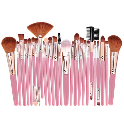 25Pcs Makeup Brush Set Foundation Eyeshadow Blush Brush Blending Concealers Face Powder Eye Make Up Brushes Comes