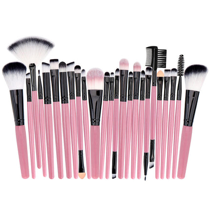 25Pcs Makeup Brush Set Foundation Eyeshadow Blush Brush Blending Concealers Face Powder Eye Make Up Brushes Comes