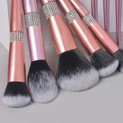 Makeup Brush Set 15 Pieces Ultra Soft With Travel Pouch Makeup Brush Set Foundation Contour Blush Highlighter