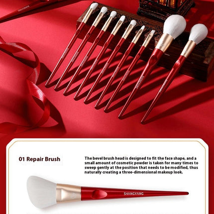 Makeup Brushes 10pcs Makeup Brushes Set Soft Synthetic Hairs Handle For Eyeshadow Eyebrow Eyeliner Blending Etc