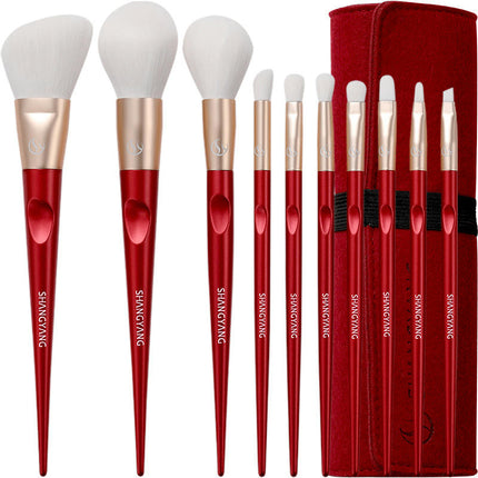 Makeup Brushes 10pcs Makeup Brushes Set Soft Synthetic Hairs Handle For Eyeshadow Eyebrow Eyeliner Blending Etc