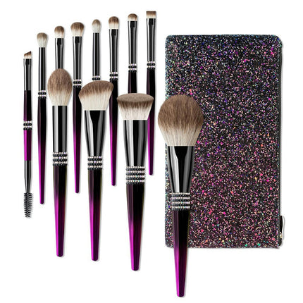 12 Piece Ultra Soft Makeup Brush Set - Essential Makeup Brush Set Includes Foundation Contour Blush Concealer Brush