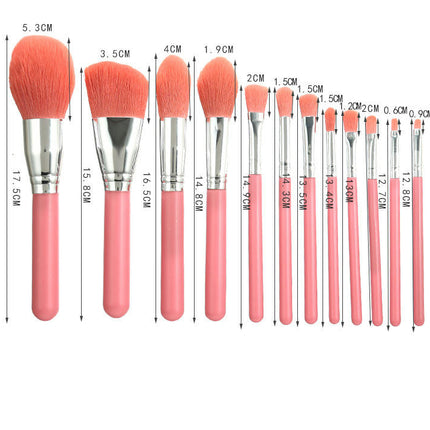 Makeup Brush Set Foundation Powder Concealers Eye Shadows Makeup Set 12 Pcs Mini Makeup Brushes