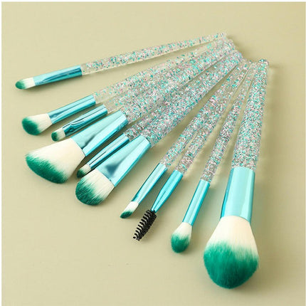 10Pcs Blending Liquid Makeup Foundation Brush Synthetic Dense Bristles For Stippling Mineral Cream Powder Blush