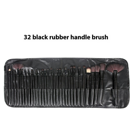 Bristle Makeup Brushes Sets With Pouch- Multiple Colors Set 32 Pcs Makeup Brushes Set Blending Liquid Makeup