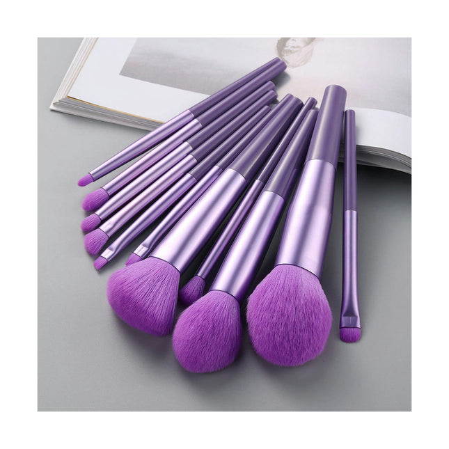 11 PCS Multi Fiber Hair Makeup Brushes Set Premium Synthetic Powder Foundation Eye shadows Makeup Brush Set