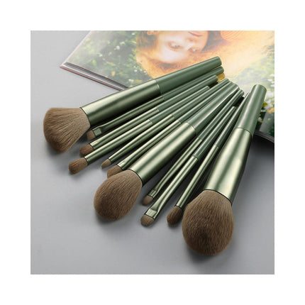 11 PCS Multi Fiber Hair Makeup Brushes Set Premium Synthetic Powder Foundation Eye shadows Makeup Brush Set