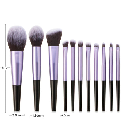 11 PCS Multi Fiber Hair Makeup Brushes Set Premium Synthetic Powder Foundation Eye shadows Makeup Brush Set