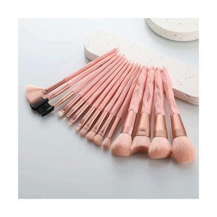 13/15 PCS Plastic Handle Kabuki  Powder Foundation Brush Concealer Eye Shadow Eyeliner Eyebrow Brush