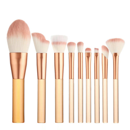 Brushes 9 PCS Makeup Brush Set Premium Synthetic Powder Brush Blending Brush Eyeshadow Brushes Concealer Brush