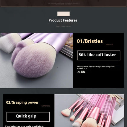 Brushes 9 PCS Makeup Brush Set Premium Synthetic Powder Brush Blending Brush Eyeshadow Brushes Concealer Brush