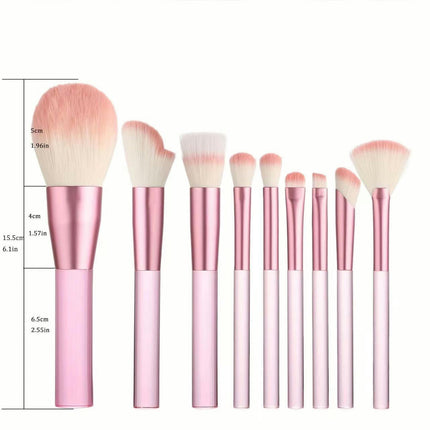 Brushes 9 PCS Makeup Brush Set Premium Synthetic Powder Brush Blending Brush Eyeshadow Brushes Concealer Brush