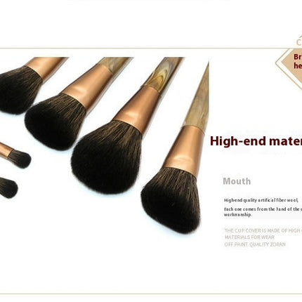 Applicator Brush 8pcs 1 Set Makeup Cosmetic Portable Marble Tools  Pattern In Storage Portable Cosmetic