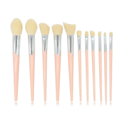 11Pcs Travel Makeup Brush Set Makeup Brushes Travel Size With Pack Portable Small EyeshadowLipstick Foundation Brush