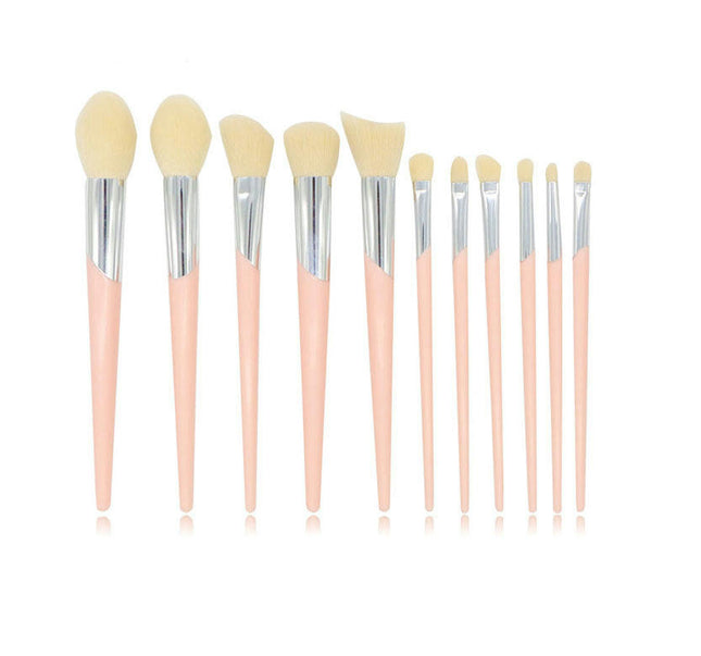 11Pcs Travel Makeup Brush Set Makeup Brushes Travel Size With Pack Portable Small EyeshadowLipstick Foundation Brush