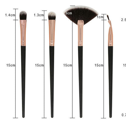 Eye Makeup Brushes 12Pcs Eyeshadow Makeup Brushes Set with Soft Synthetic Hairs & Longer Handle Eyeshadow Eyeliner Blending