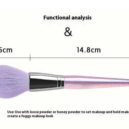 Fantasy Makeup Brush Set 10pcs Premium Makeup Brushes Professional Crystal Shimmer Makeup Kit Brush for Powder