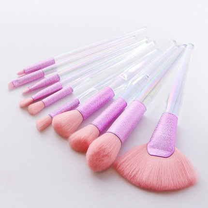 Makeup Brush Set Of 10 Frosted Full Set Of Blush Brush Beauty Tools Repair Highlighting Makeup Kit Brush for Powder