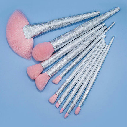 Makeup Brush Set Of 10 Frosted Full Set Of Blush Brush Beauty Tools Repair Highlighting Makeup Kit Brush for Powder