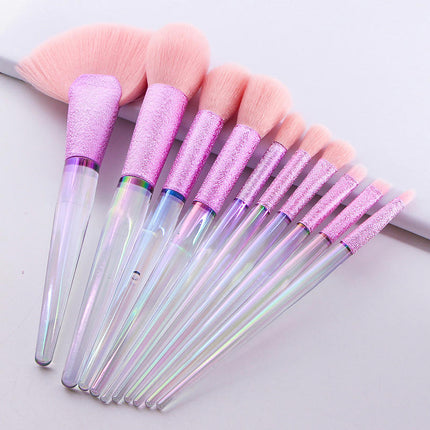 Makeup Brush Set Of 10 Frosted Full Set Of Blush Brush Beauty Tools Repair Highlighting Makeup Kit Brush for Powder