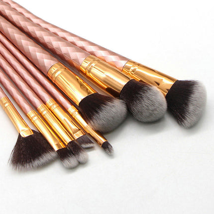 8 Pcs Makeup Brushes Set Powder Eye Shadow  Concealer Blending Brushes  Handle & Soft Hair Makeup Kit Brush for Powder