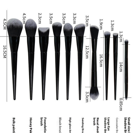 Fiber Makeup Brushes Premium Synthetic Foundation Blending Face Powder Blush Concealers Eye Shadows Make Up Brushes Kit