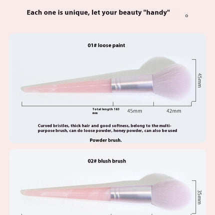 Texture 10 Pieces with  Synthetic Bristle Foundation Face Powder Blush Eyeshadow Brush Makeup Brush Kit