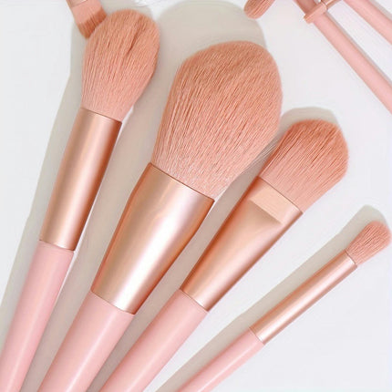 10 PCS Professional Quality Makeup Brush Set , Travel Concealer EyeShadow Kabuki Brush Synthetic Fiber Bristles