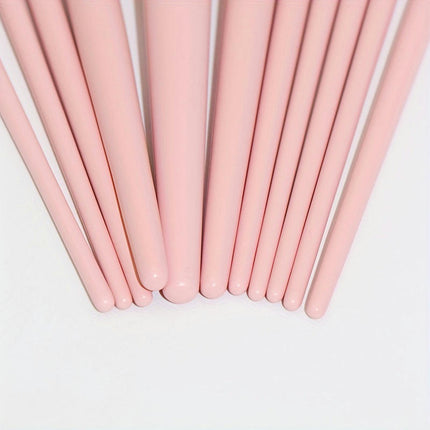 10 PCS Professional Quality Makeup Brush Set , Travel Concealer EyeShadow Kabuki Brush Synthetic Fiber Bristles