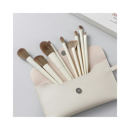 10 Pcs Makeup Brush Set Premium Synthetic Powder Foundation  Eye Shadow Face Blending  Make Up Brush Kit