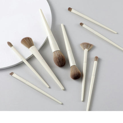 10 Pcs Makeup Brush Set Premium Synthetic Powder Foundation  Eye Shadow Face Blending  Make Up Brush Kit