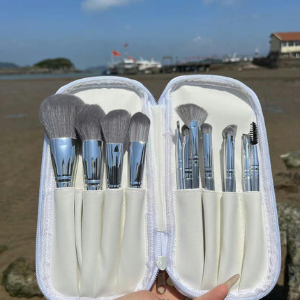 Makeup Brush Set Synthetic Makeup14 Pieces Multicolor Makeup Brushes with Tube or Bag Make Up Powder Travel Tool