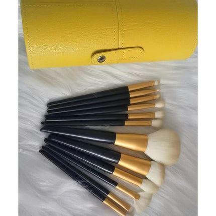 12 Pcs Makeup Brushes, Premium Synthetic Makeup Brush Set Professional Blush Contour Eye Make Up Brush Kit