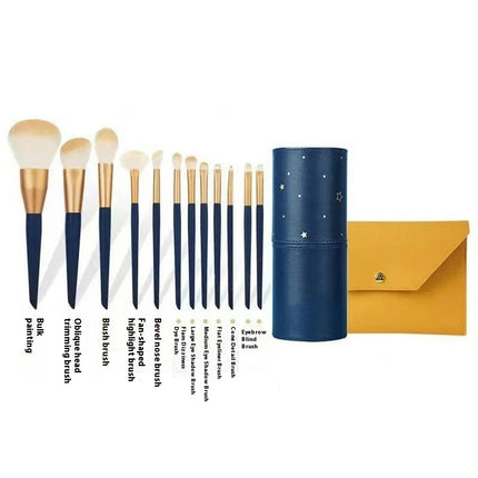 12 Pcs Makeup Brushes, Premium Synthetic Makeup Brush Set Professional Blush Contour Eye Make Up Brush Kit