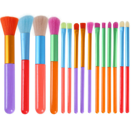 15Pcs Professional Makeup Brush Set Synthetic Fibers Cosmetic Uitable For Brushes For Foundation Blush Concealer and More