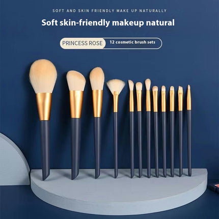 Professional Makeup Brushes Set Synthetic Fiber Hair Easy Application Make Up Brushes Soft as Powder Concealers Travel Tool