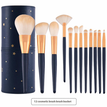 Professional Makeup Brushes Set Synthetic Fiber Hair Easy Application Make Up Brushes Soft as Powder Concealers Travel Tool