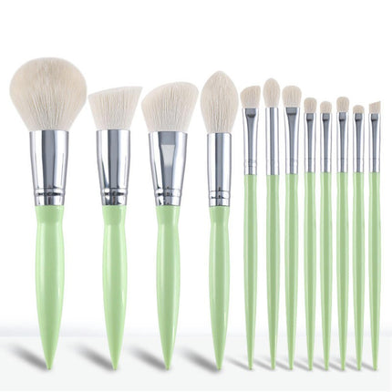 12 Pieces Makeup Brush Set Portable Soft Bristle Foundation Cosmetics Complete Beauty Tools