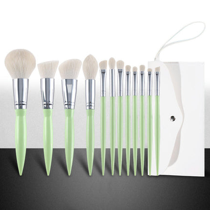 12 Pieces Makeup Brush Set Portable Soft Bristle Foundation Cosmetics Complete Beauty Tools