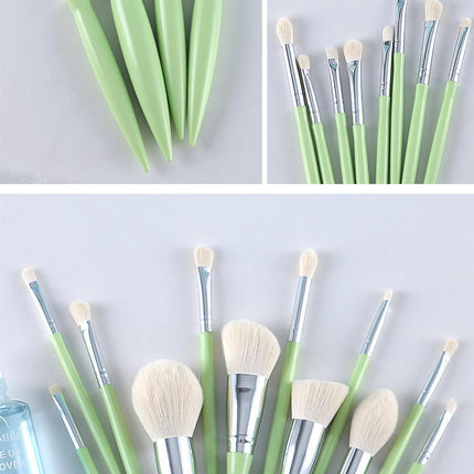 12 Pieces Makeup Brush Set Portable Soft Bristle Foundation Cosmetics Complete Beauty Tools