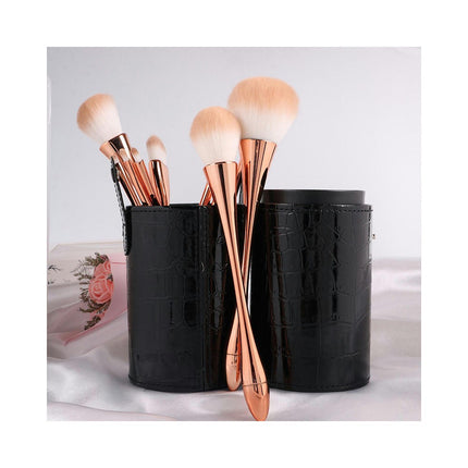 10 Pcs Makeup Tools Kit Premium Soft Bristle Foundation Cosmetics Complete Beauty Tools