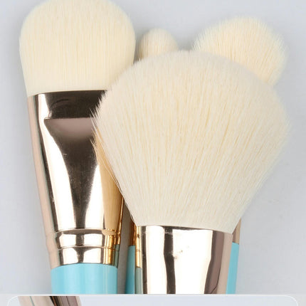 10 Pieces Makeup Brush Set Portable Soft Hair Foundation Cosmetics Complete Beauty Tools