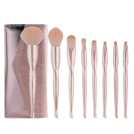 8 Pcs Professional Make up Brushes  | Travel Makeup Brush Set | Soft Skin Friendly Foundation Concealer Blush Highlighter