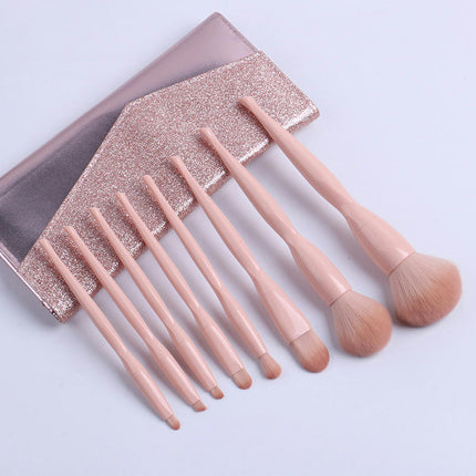 8 Pcs Professional Make up Brushes  | Travel Makeup Brush Set | Soft Skin Friendly Foundation Concealer Blush Highlighter