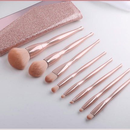 8 Pcs Professional Makeup Brush Set Premium Brush Kit Foundation Blush Powder Eyeshadow Brushes Set