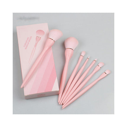 7 Pcs Makeup Brush Set Professional Eyeshadow Eyebrow Foundation Blush Concealer Face Powder Blending Brushes Kit