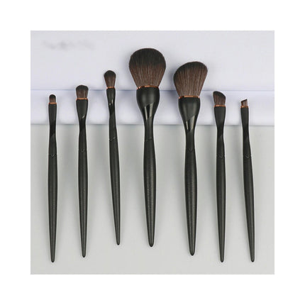 7 Pcs Makeup Brush Set Professional Eyeshadow Eyebrow Foundation Blush Concealer Face Powder Blending Brushes Kit