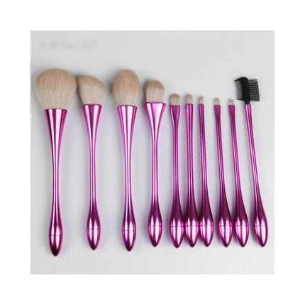 10 Pcs Professional Make Up Brushes for Face Makeup Foundation Powder Blush Eyebrow Lip Travel Makeup Brush Kits